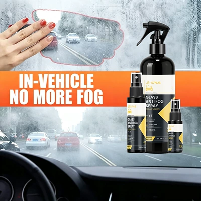 rain, and water accumulation, Automotive glass defogging agent