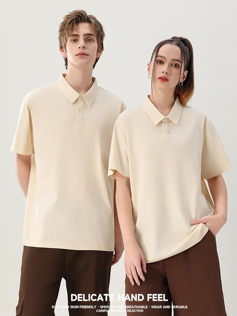 Polo de solapa de verano nuevo estilo de manga corta ropa de trabajo para hombres logotipo impreso cultura publicidad camisa camiseta ropa de trabajo bordado