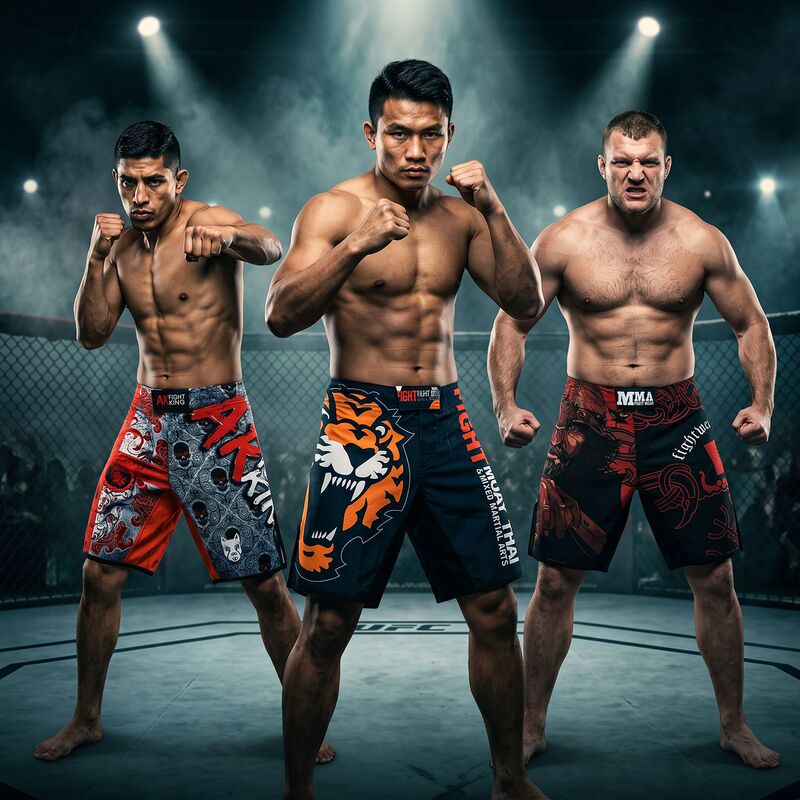 Men's MMA Fighting Shorts, Quick-Dry, Stretchy, Side-Slit, for Training and Competition, Boxing and Martial Arts Men's MMA Fighting Shorts, Quick-Dry, Stretchy, Side-Slit, for Training and Competition, Boxing and Martial Arts