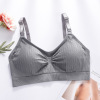 Wireless bra, bra top for breastfeeding, supporting breast pads, underwear for pregnant, front lock, plus size