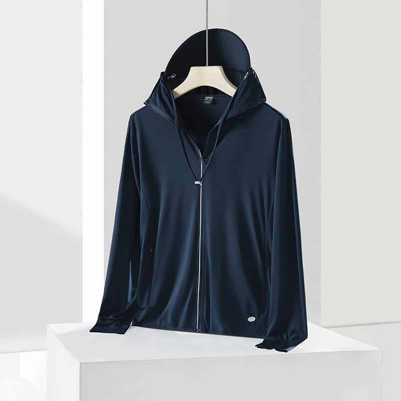 Chaqueta de Protección Solar UPF 50+ de Poliéster Transpirable y Ligera para Pesca en Verano