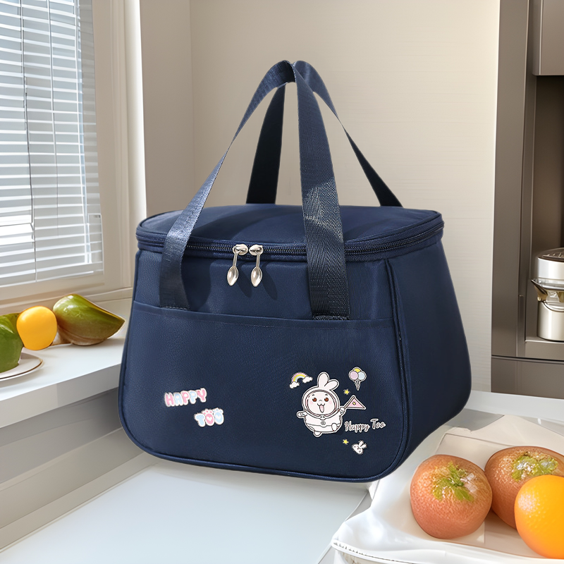 New portable lunch bag cartoon cute students work large capacity lunch box bag picnic camping outdoor insulation bag