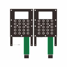 加油机配件薄膜开关 数字鼓包pet薄膜开关 银浆线路面板
