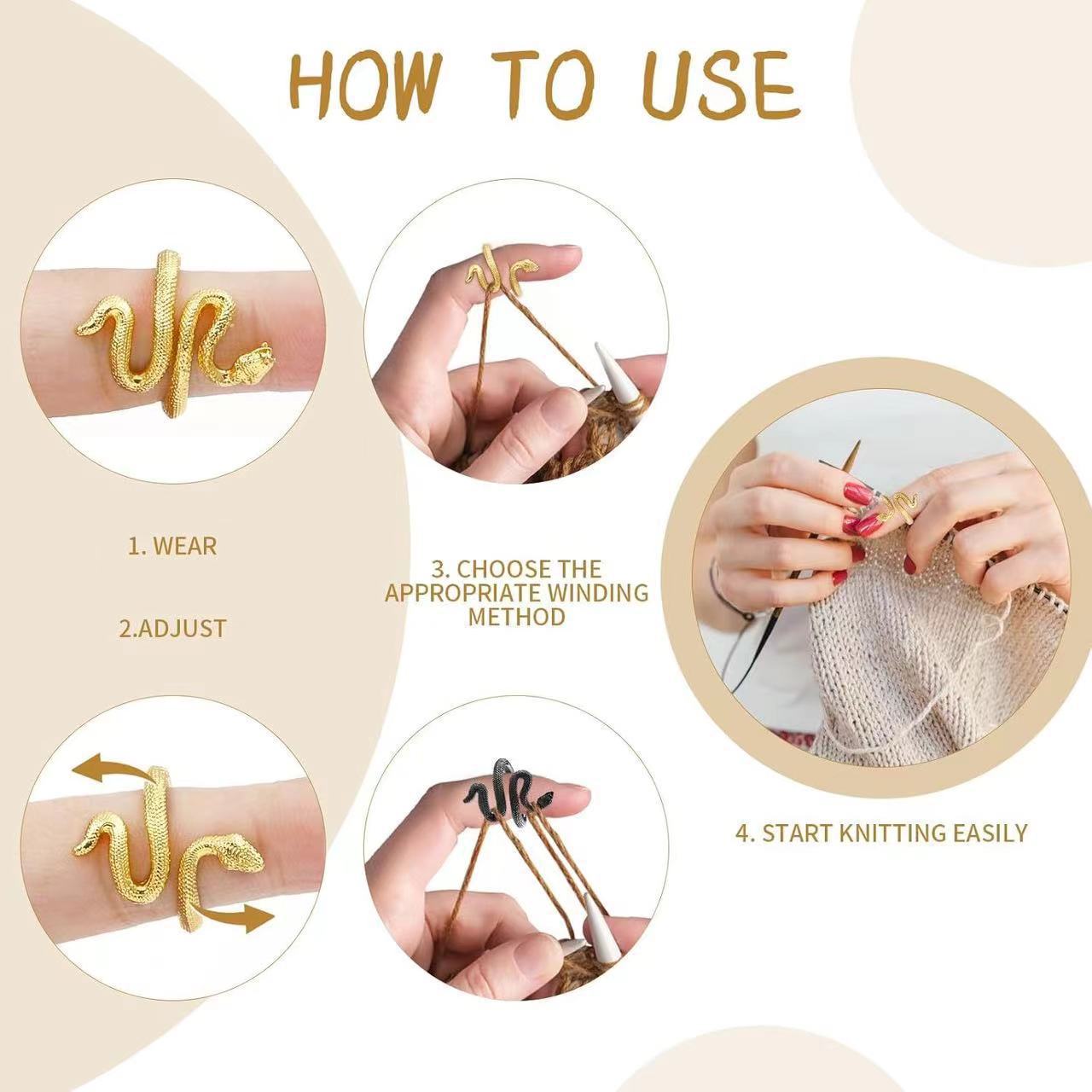 유럽과 미국의 국경 새로운 뱀 크로 셰 뜨개질 스레드 반지 손 장식품 맞춤 보석 크로 셰 뜨개질 스레드 태국 실버 검지 땋은 반지