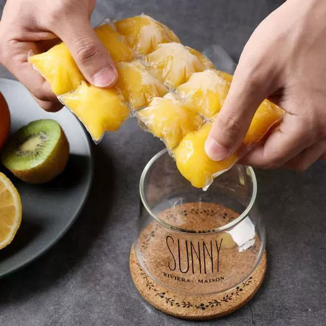 Одноразовая форма для замороженных кубиков льда, мешок для льда, самозапечатывающийся креативный лоток для льда с фруктовым вкусом, мешок для домашнего съедобного ящика для льда