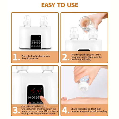 A two-in-one sterilizer and warmer, intelligent baby bottle warmer, automatic milk warmer