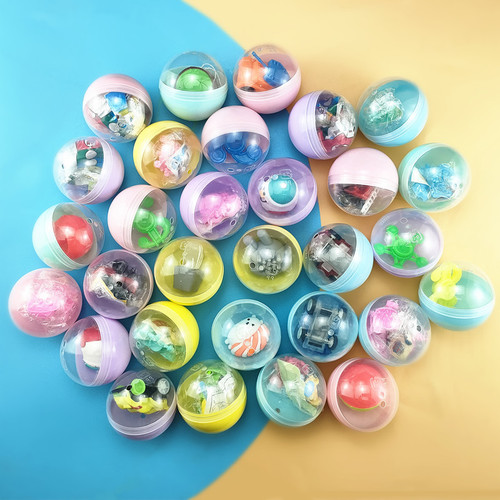 New 2 yuan gashapon machine toy egg 32mm-55mm cartoon toy ball game machine small gift 1 yuan gashapon ball