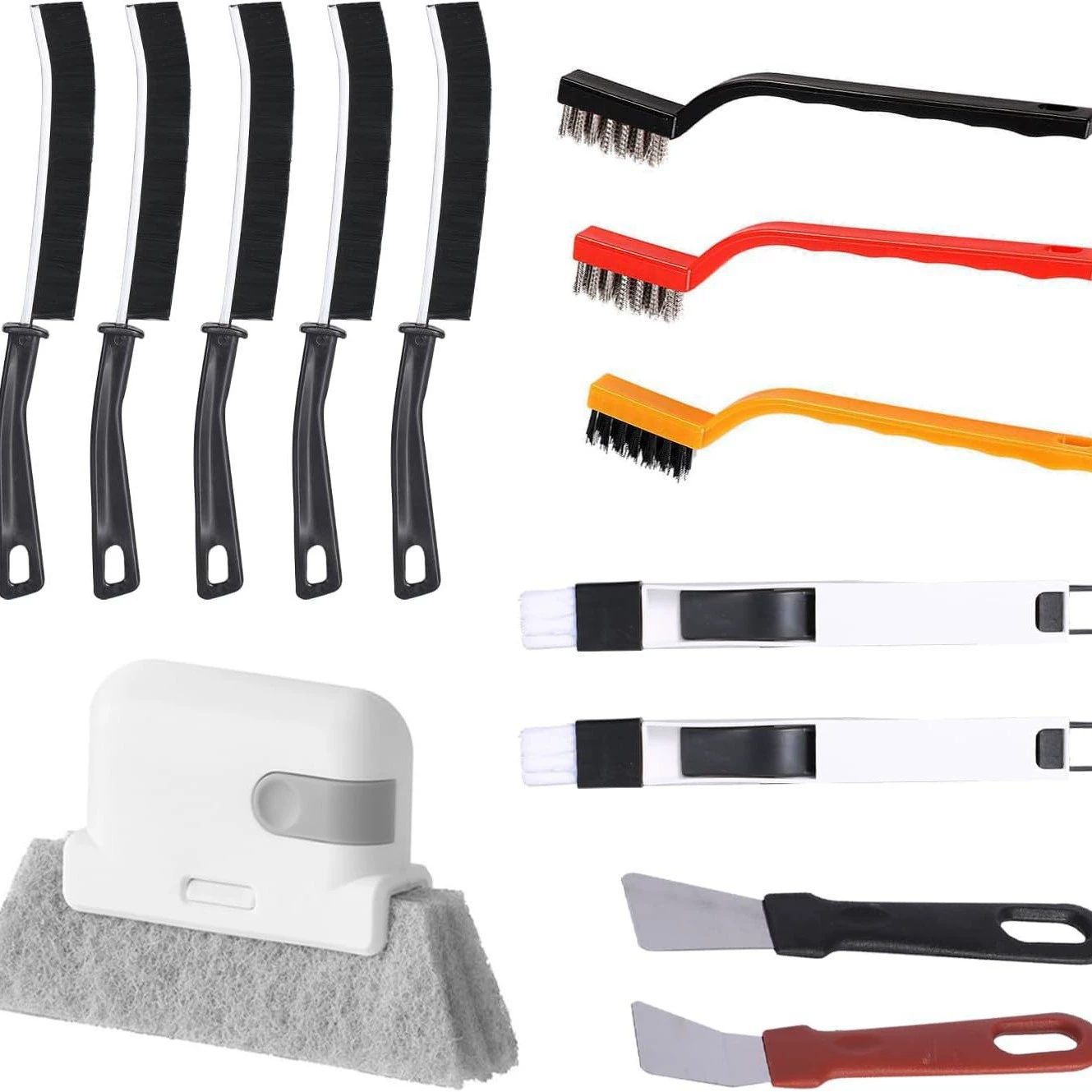 13 комплектов щеток для газовой плиты ручной канавки для шва дверей и окон дорожки раздвижные двери для зазоров щели для чистки щетки для плитки щетки