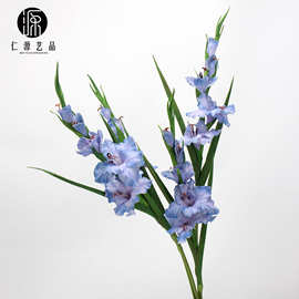 梦幻系列 PU剑兰唐菖蒲网红手感保湿仿真花 婚庆花艺摄影家居兰花