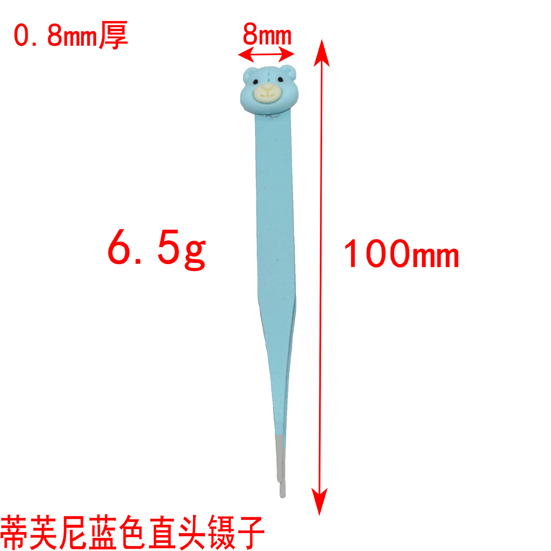 귀여운 만화 머리 A (랜덤) 무딘 티파니 블루 스트레이트 헤드