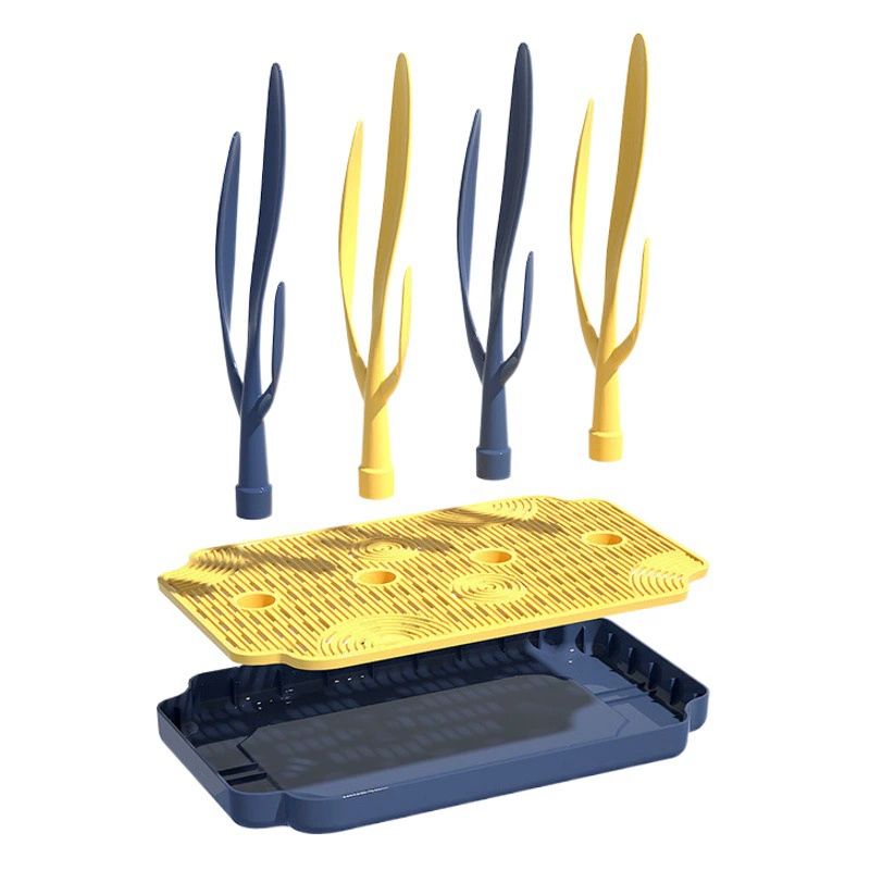 SOURCE Factory | Новая стойка для сушки детских бутылочек Портативная сушилка из качественного материала PP съемное молоко в форме дерева