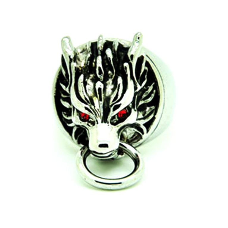 Ff17 Final Fantasy Ring Clod Men's Fashion Wolf Head Logo Ring Anime Game Merchandise
