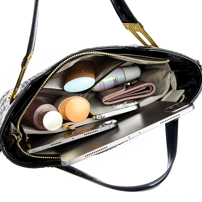 Bolso de las mujeres de Europa y América retro cocodrilo patrón bolso de gran capacidad bolso de la madre 2023 Nueva Moda bolsa de mensajero del hombro