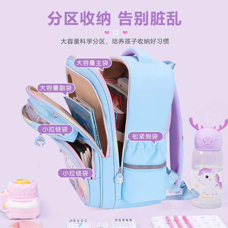 26 nuevas mochilas escolares para estudiantes de primaria de grado uno, dos, tres a seis niñas de gran capacidad lindas mochila de hombro para niños