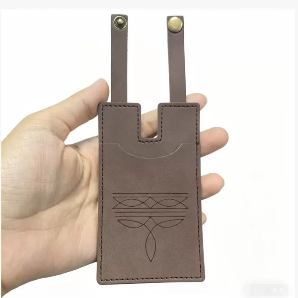 Cross-Border Vintage Leather Card Holder Pendant, Multi-Color Handmade Stitching DIY Clothing Accessories, Western Boot Coin Purse