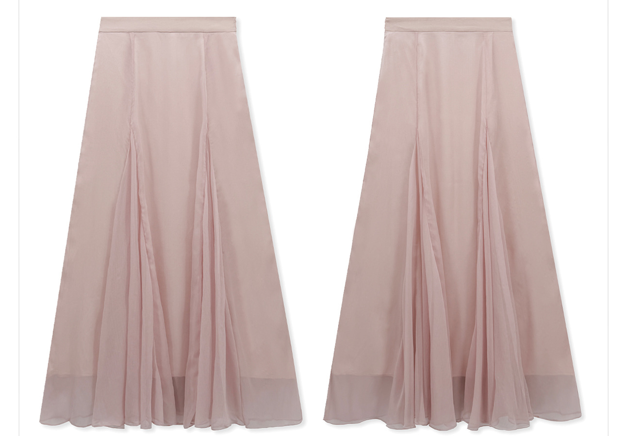 Bộ váy áo sơ mi nữ tay bèo ren + chân váy chữ A xòe phong cách tân cổ điển — Trang chủ, bộ đồ, nửa váy chi tiết 17