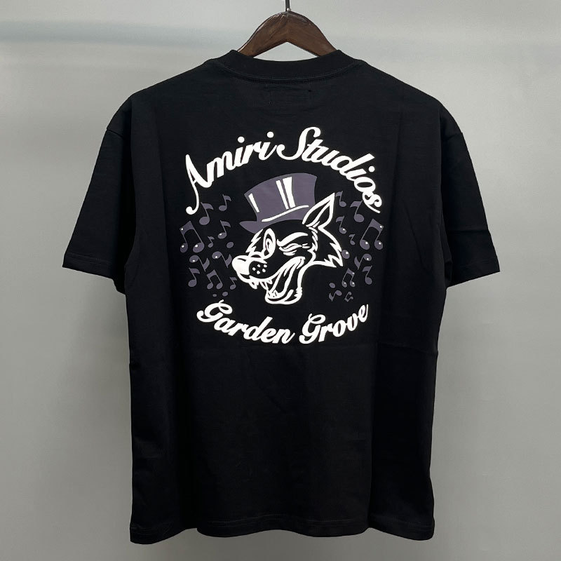 Amiriアメリカ潮牌高街男女カップル同項ゆるい半袖tシャツ夏薄い丸襟半袖|undefined