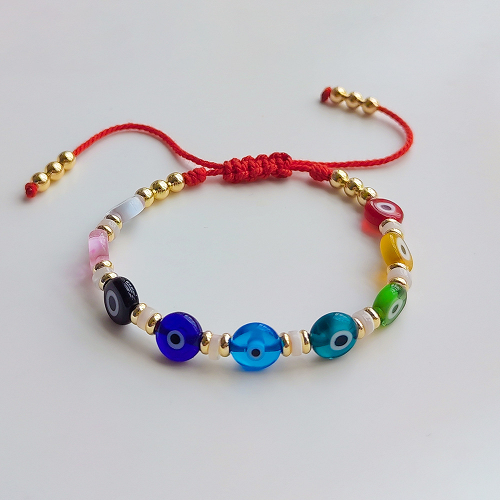 1 Piece Quantity Daily Occasion Freshwater Pearl, rope, soft clay Material Simple Style Round Freshwater Pearl Rope Soft Clay Knitting Women's Bracelets