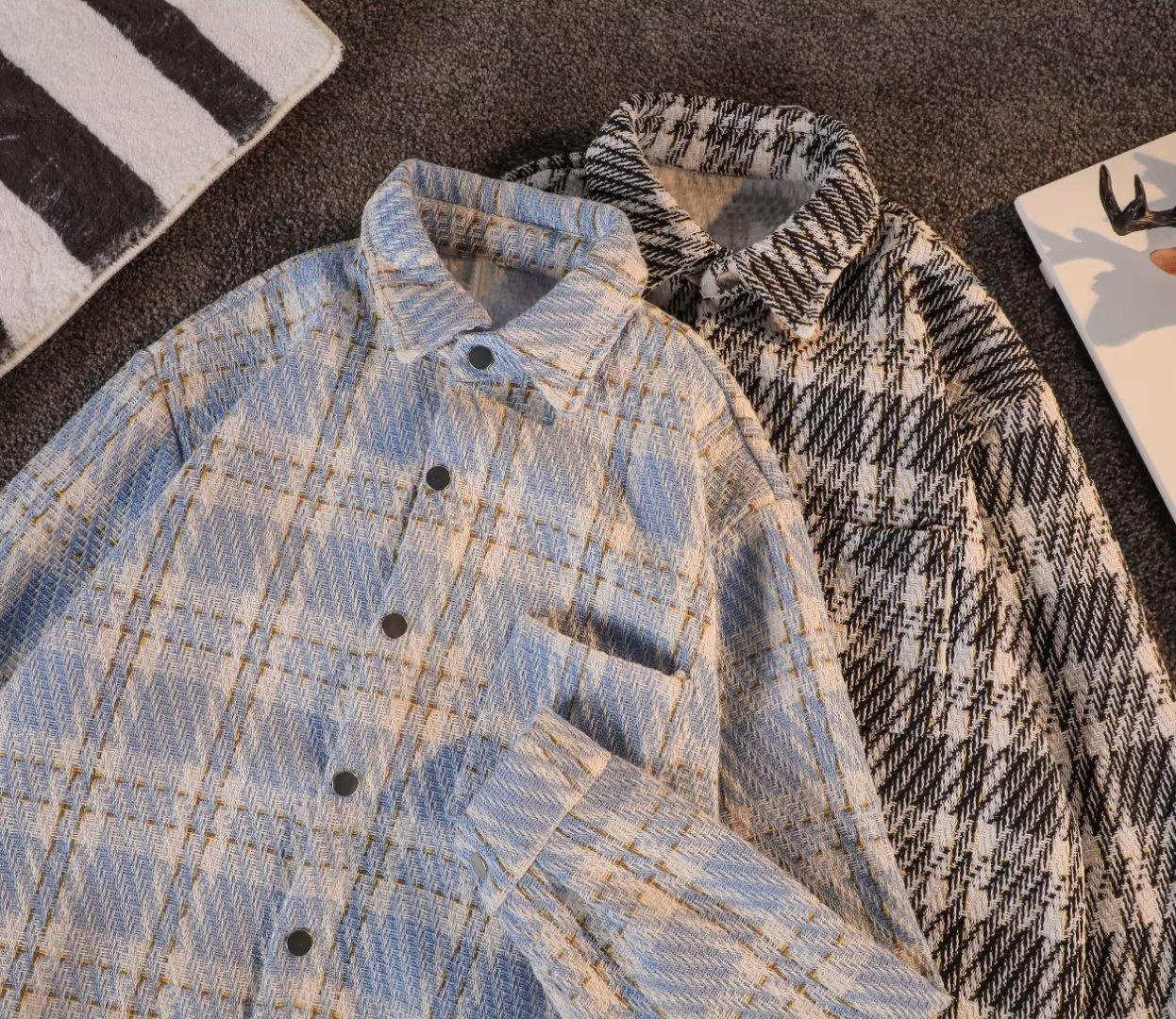 Veste chemise à carreaux pour femme style décontracté chic_voghion.com