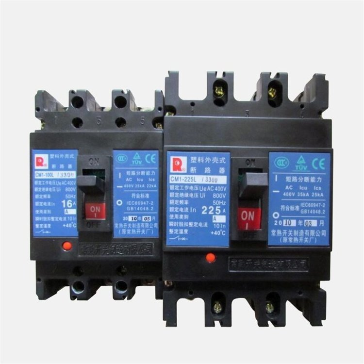 CM3L-250F/4D 225A 常 熟 F型剩余电流保护 塑壳断路器 板前接线