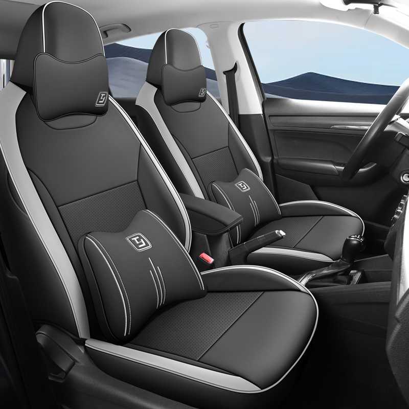 Modelə uyğun (Original) oturacaq örtükləri: Skoda Skoda Kamiq Seat - black-gray-deluxe-edition-note-car-model-year-rear-row-half-cover