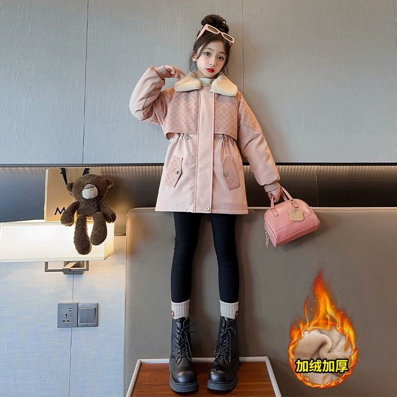 Warm children's down jacket