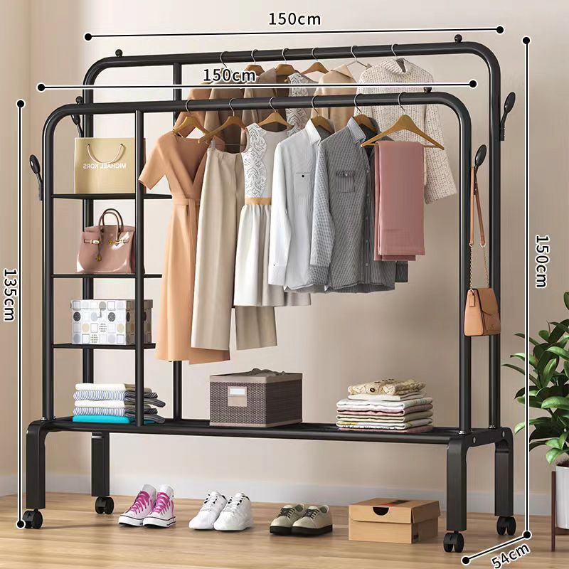 percha de ropa de piso vertical grosor grosor percha de ropa de casa dormitorio balcón barra de secado percha de ropa de secado percha