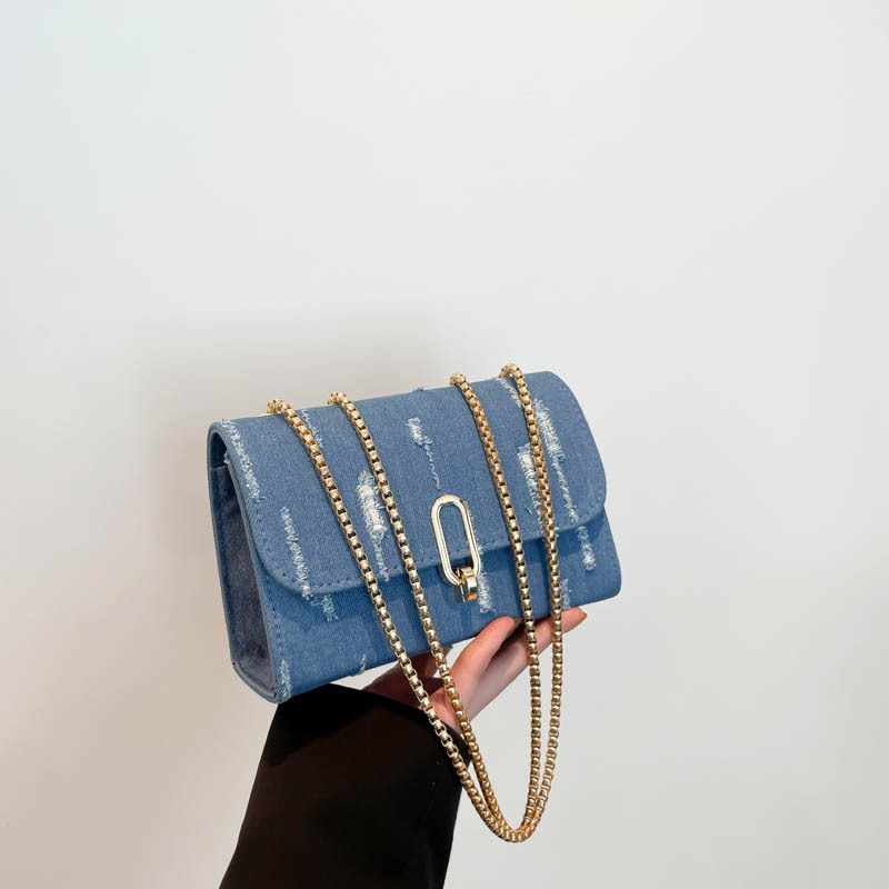 Bolso de hombro de cadena de celebridades de Internet coreano de moda de este año 2025 primavera nuevo diseño de nicho pequeño bolso cuadrado de estilo occidental