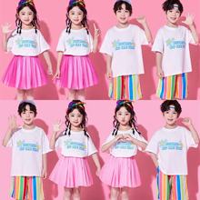 六一儿童啦啦队演出服小学生兄妹装幼儿园团体拉拉操舞台表演服装