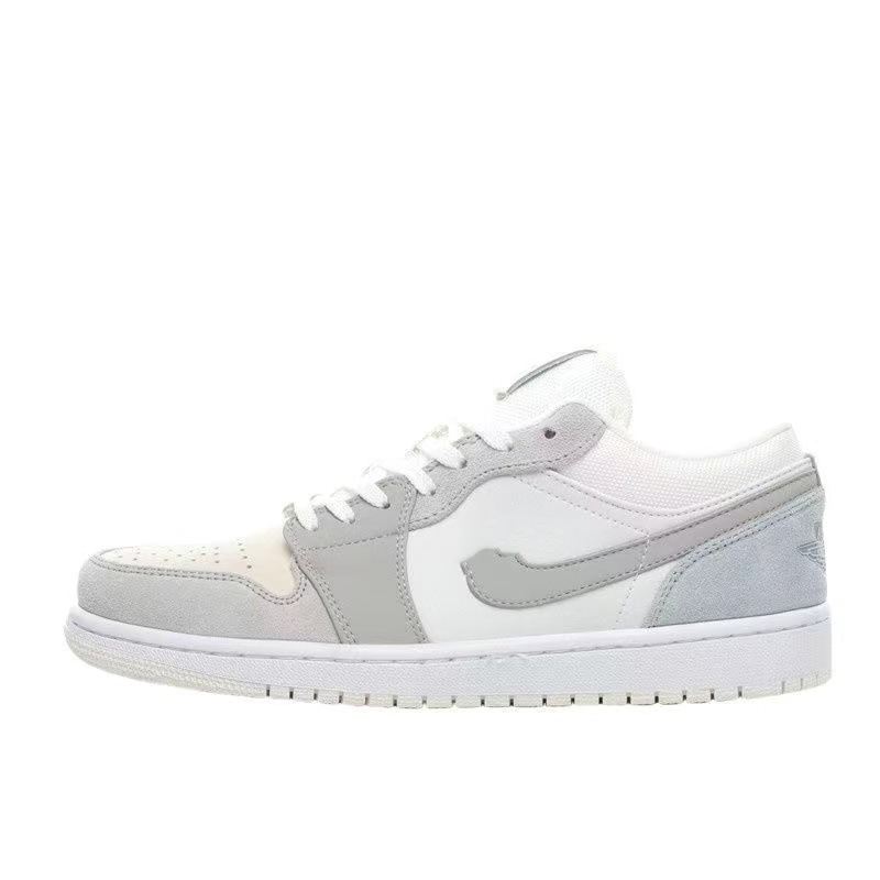 莆田純正 AJ1Low 紳士靴ロートップスニーカー黒と白のつま先スモークグレー Joe 1 ハイバージョンカジュアルシューズ女性のモカ|undefined