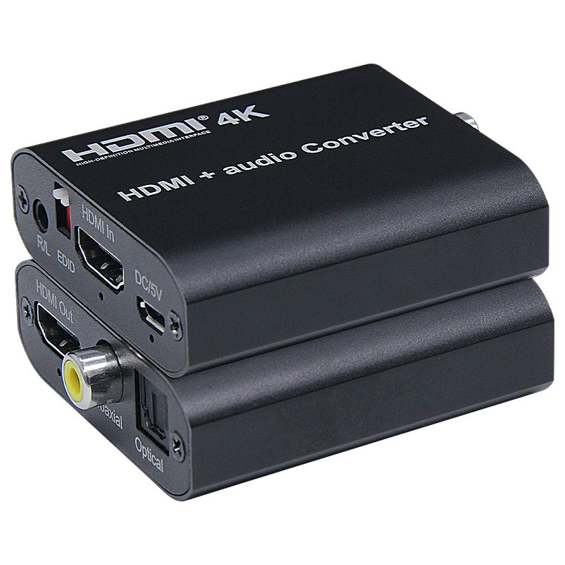 HDMI audio separator PS4 decoder HDCP cracker 4K@30Hz support collection card optical fiber separation