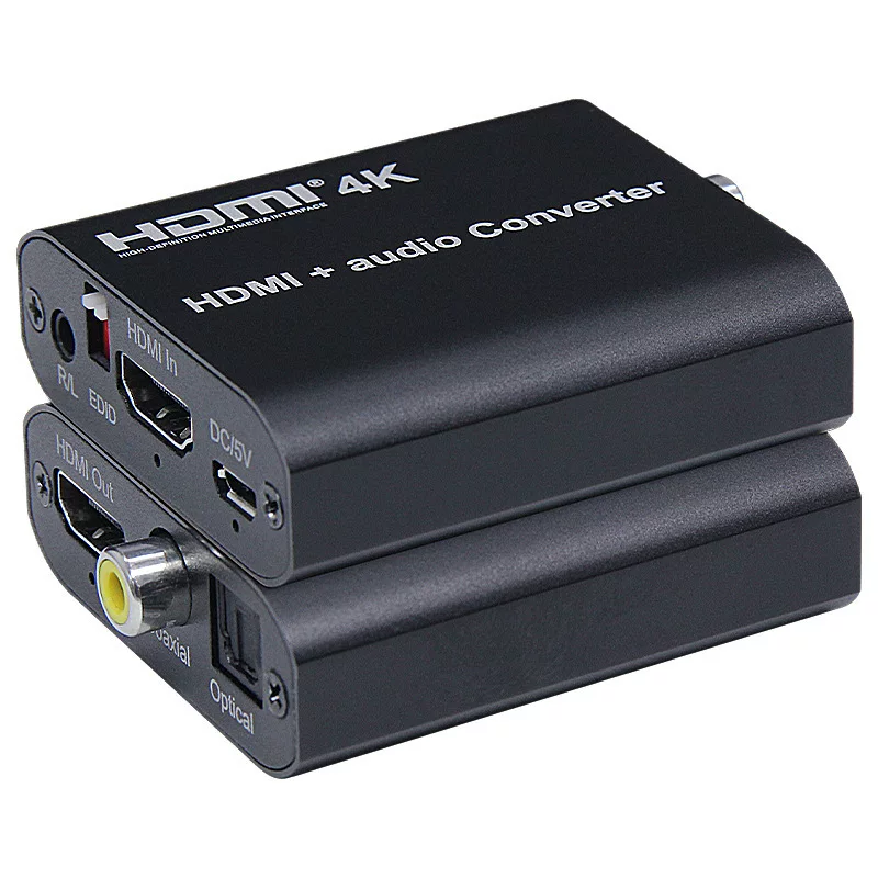 HDMI audio separator PS4 decoder HDCP cracker 4K@30Hz support collection card optical fiber separation
