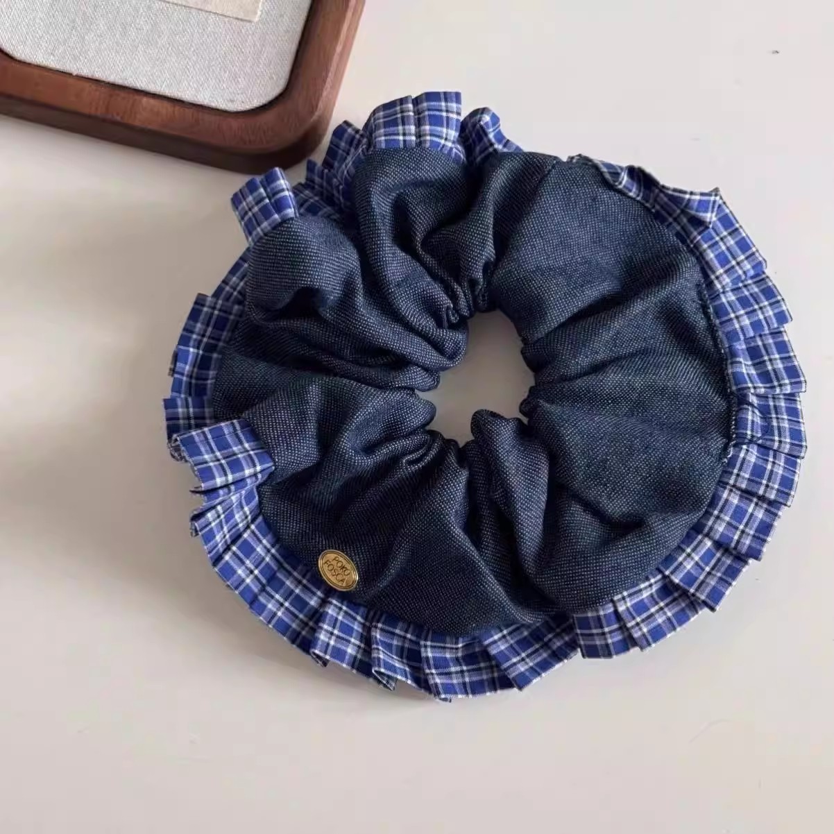 2026 nuevo estilo coreano super grande anillo de pelo intestino grande niñas de alto nivel de sensación de cabello de flores cuerdas de cabello de cordón de goma adornos para el cabello