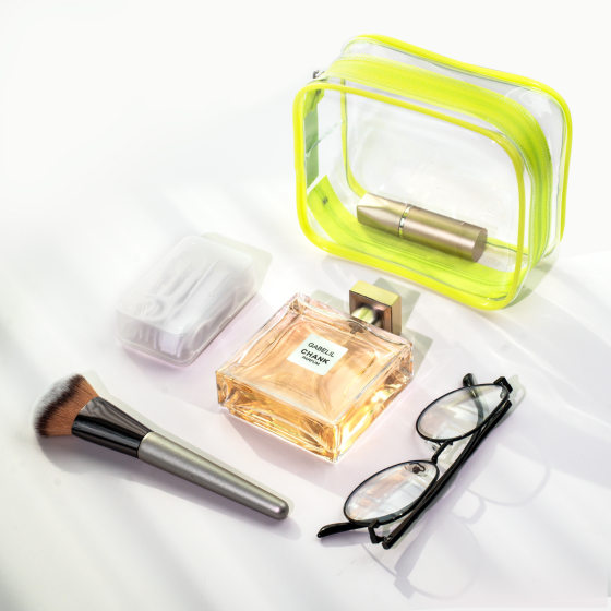 PVC Transparent Zipper Bag Storage Bag Ins Style Travel Portable Waterproof Toiletry Bag Cosmetic Storage Bag