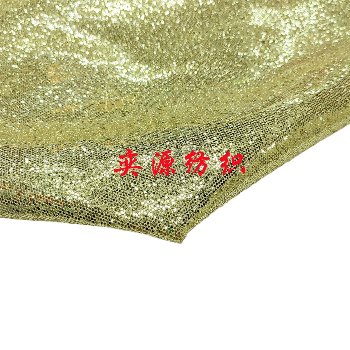 Yiyuan textile PU leather coated mesh glitter powder Glitt hexagon gold bag shoes earrings crafts