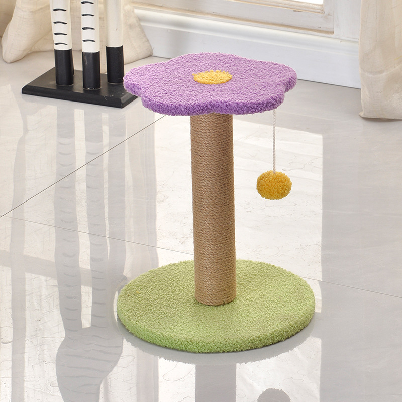 디스크 + 보라색 꽃