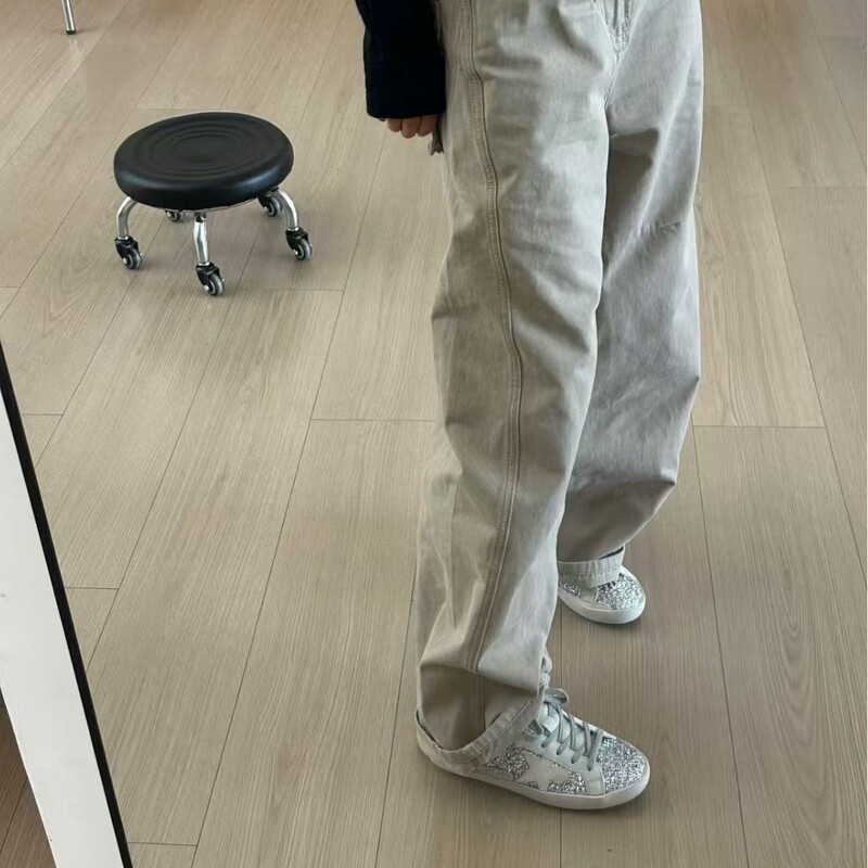 真皮复古德训鞋女2025新款韩版做旧小脏鞋内增高休闲运动平底板鞋|undefined