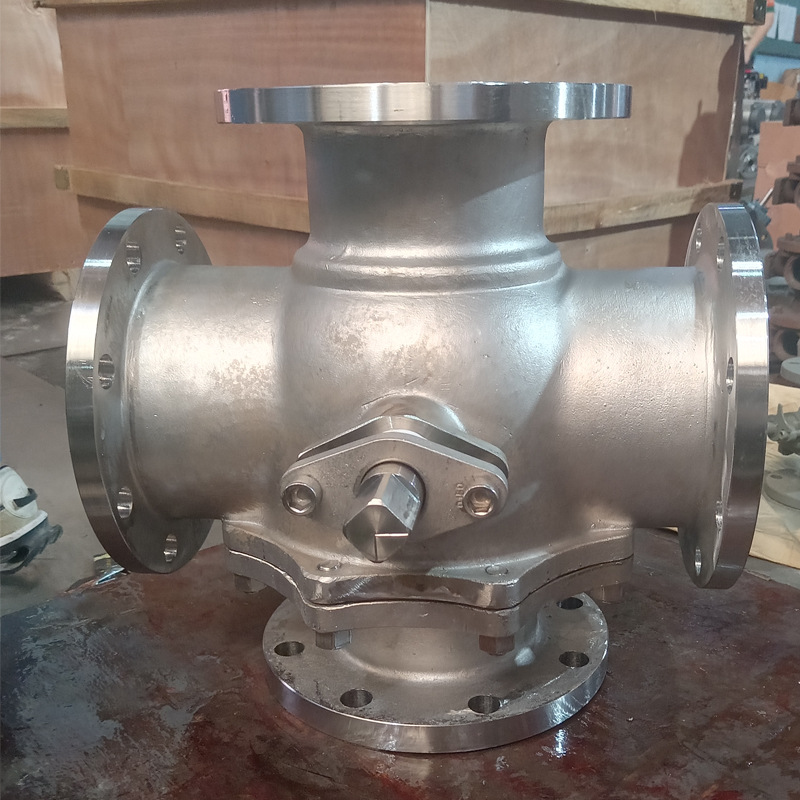 Q46F-16P ����ַ�����ͨ�� ȫ304DN15-300 4 way ball valve