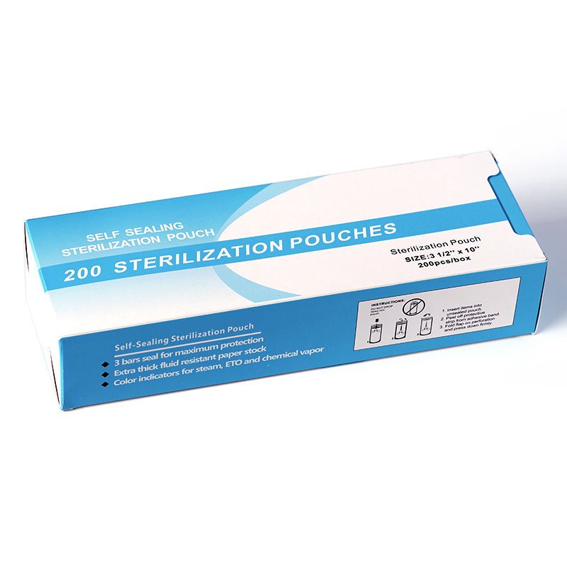 Herramientas para uñas, bolsas de desinfección desechables, cabezales de pulido, barras de arena, suministros de empuje de acero, bolsas de almacenamiento, bolsas autoselladas de acabado ecológico