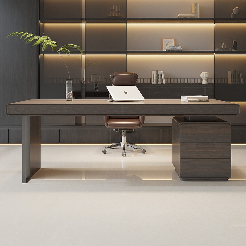 Italian-Style Minimalist Office Desk, High-End Home Study Solid Wood Desk, Modern Simple Designer Computer Desk Italian-Style Minimalist Office Desk, High-End Home Study Solid Wood Desk, Modern Simple Designer Computer Desk