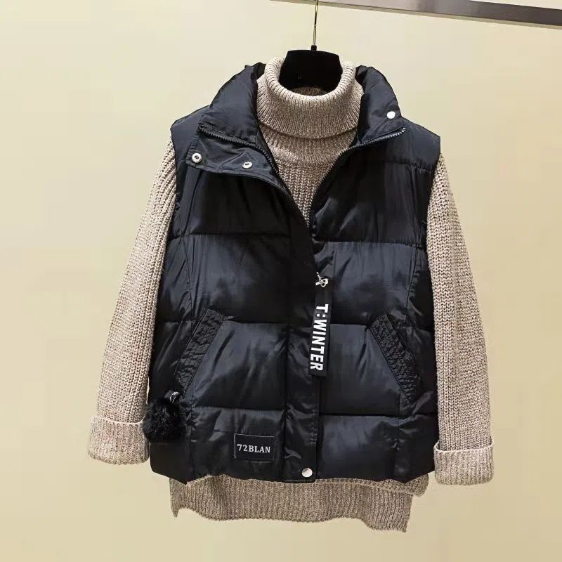 2026 New Cotton Vest for Women, Spring and Autumn Korean Style down Cotton Jacket Vest, Outerwear Vest, Autumn and Winter Coat, Winter Vest 2026 New Cotton Vest for Women, Spring and Autumn Korean Style down Cotton Jacket Vest, Outerwear Vest, Autumn and Winter Coat, Winter Vest