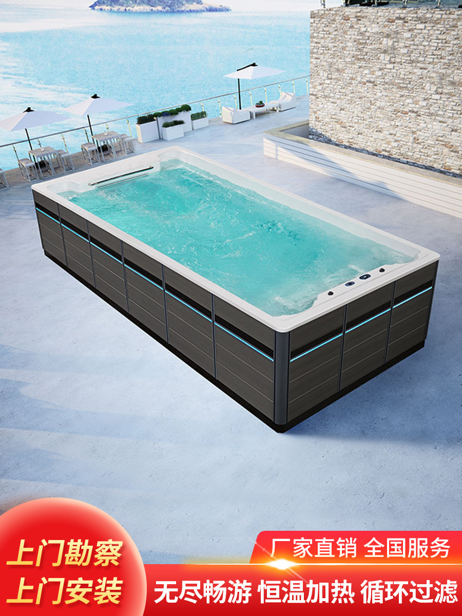 KERIKAN piscina doméstica sin límite inteligente casa de temperatura interior y exterior patio de la casa azotea piscina