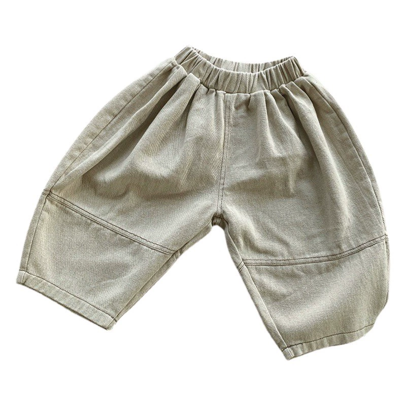 Мальчики брюки осенние новые девушки свободные широкие брюки шаровары