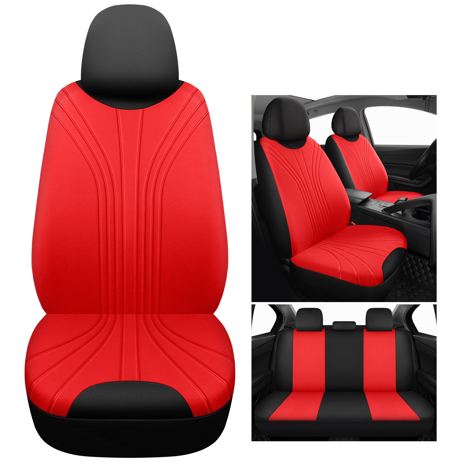 Cross-Border New Model Glacier Pattern Pressed Fabric Five-Seater Universal Car Seat Cover for All Seasons, Hot-Selling on Amazon Mexico
