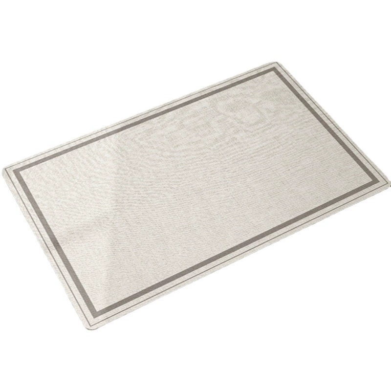 Коврик для ванной комнаты для домашнего использования, быстросохнущий придверный коврик, нескользящий впитывающий коврик из диатомитовой земли, кремовый ковер.