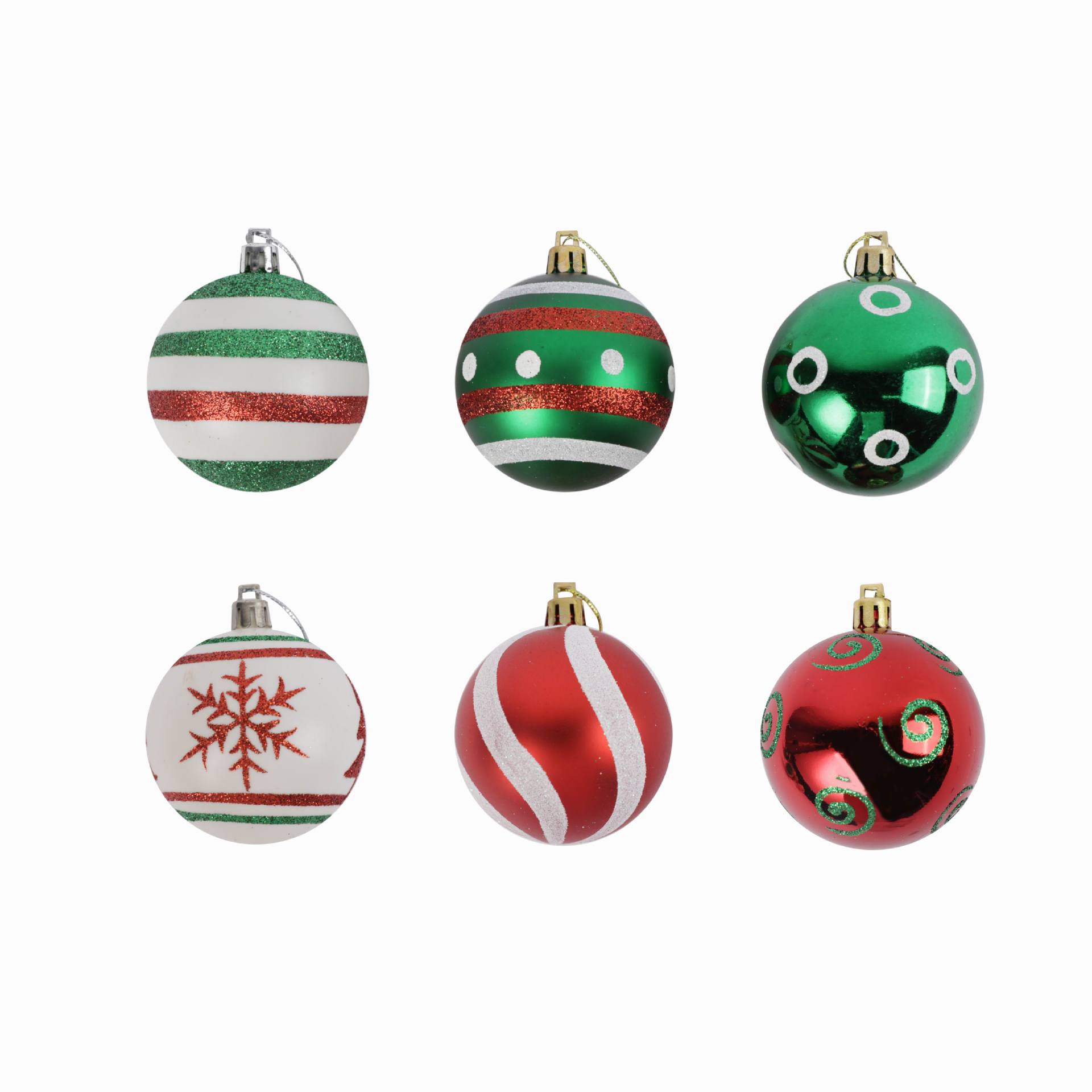 Nuevas series de dulces de simulación de bolas de Navidad transfronterizas árboles de Navidad pintados decorativos
