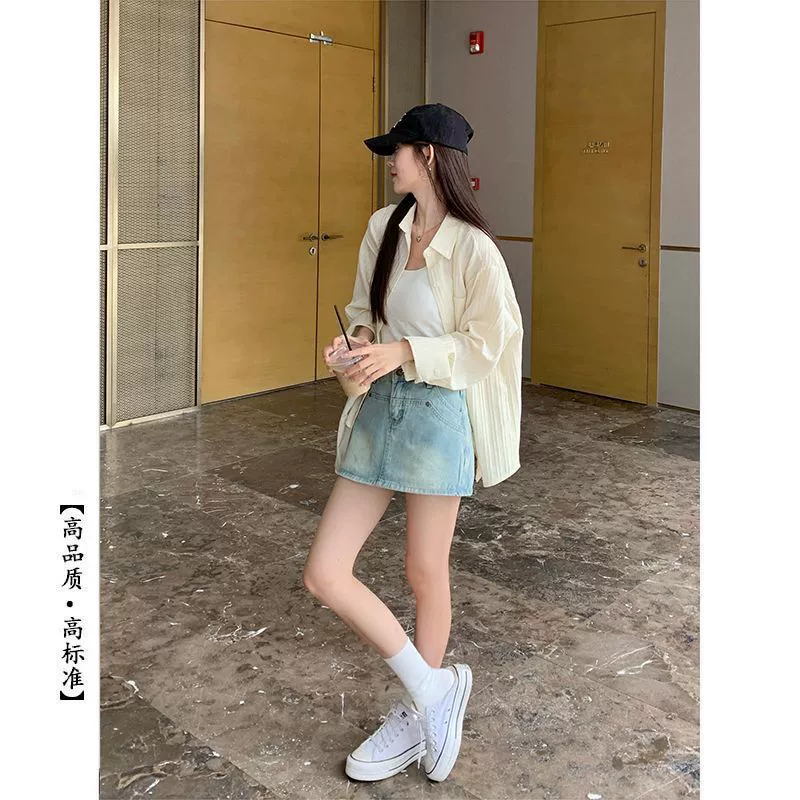 Женская летняя новая корейская тонкая солнцезащитная рубашка больших размеров, куртка, свободный утягивающий уникальный топ