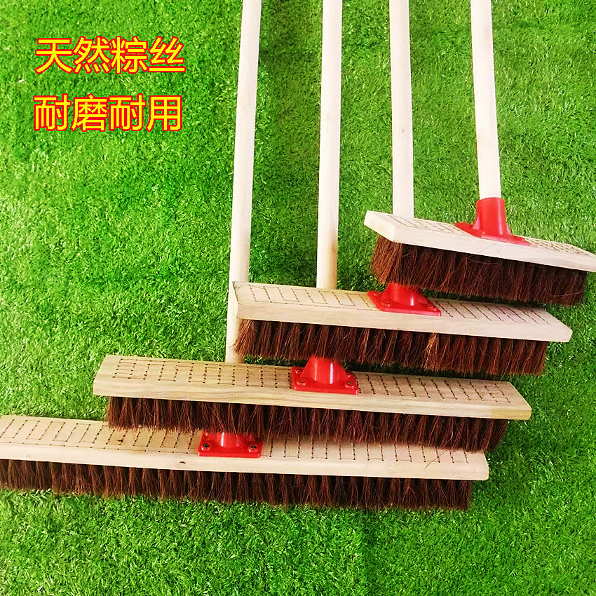 长柄棕丝刷洗混凝车刷清洁地刷墙面去污泳池清洗刷大号木柄地板刷