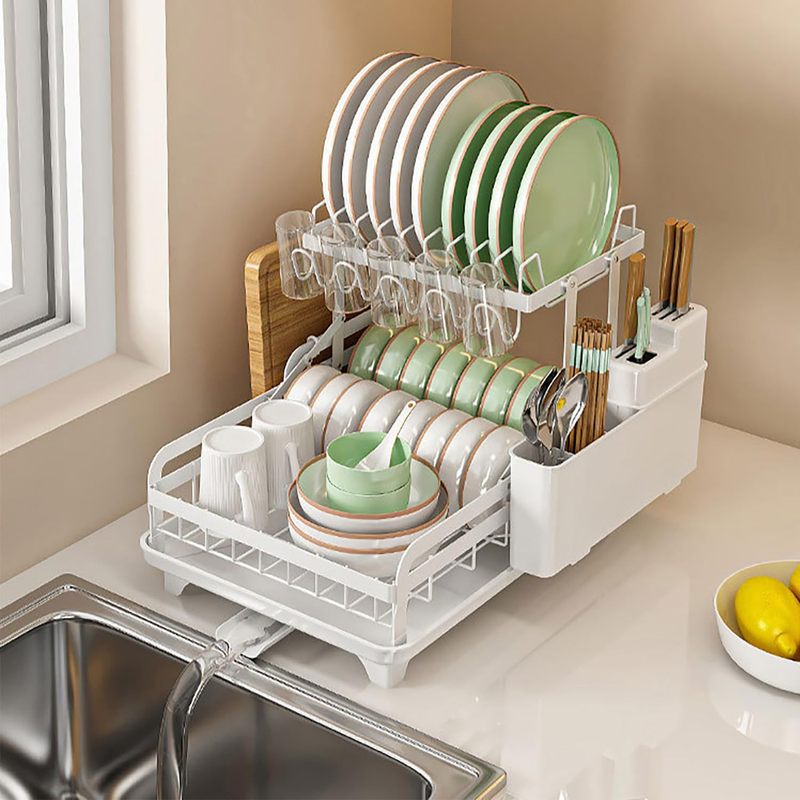メーカー既製キッチン収納ラック二層食器収納ラックシンク排水ラックナイフ|undefined