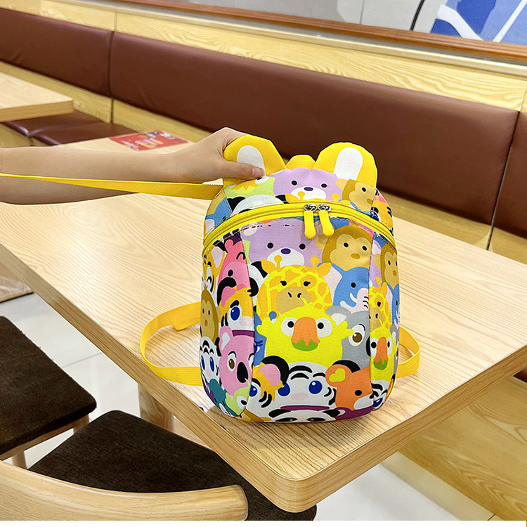 Wholesale schoolbags for boys and girls in kindergartens, cartoon anti-wandering ropes, children's backpacks, and trendy casual bags for children aged 2 to 6 undefined
